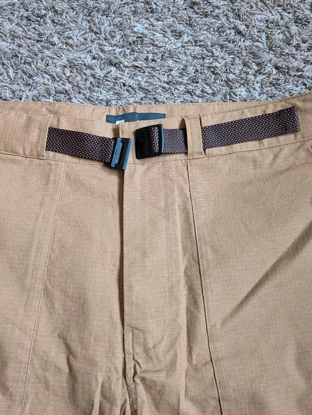 NWT Nike SB Skateboarding Brown Belted Cotton Ripstop 8
